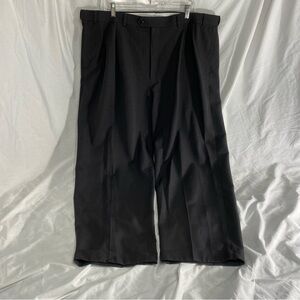 Roundtree & Yorke Pleated Black Dress Pants 44x30